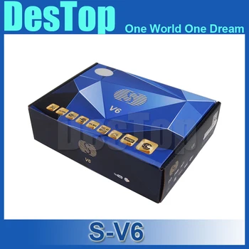 

S-V6 Mini Digital Satellite Receiver S V6 with AV HD output Support 2xUSB WEB TV USB Wifi 3G Biss Key Youporn 5pcs/lot by DHL