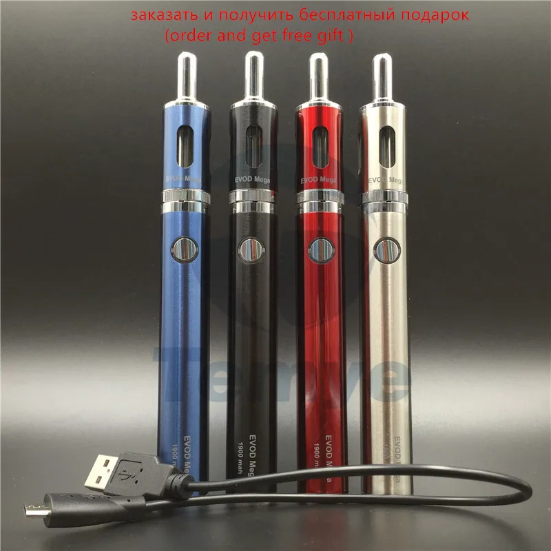 Free Gift Offered Fast Shipment Kanger EVOD MEGA with 1900mah Battery 4 Colors 2.5ml Tank Electronic Cigarette  VS Eleaf ijust 2