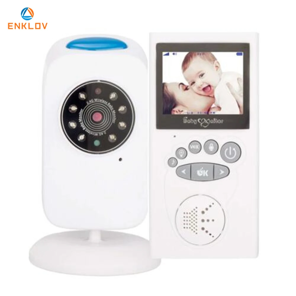 

Wireless Video Baby Monitor with 2.4 inch Color Security Camera 2 Way Talk NightVision Security Temperature Monitoring Walkie