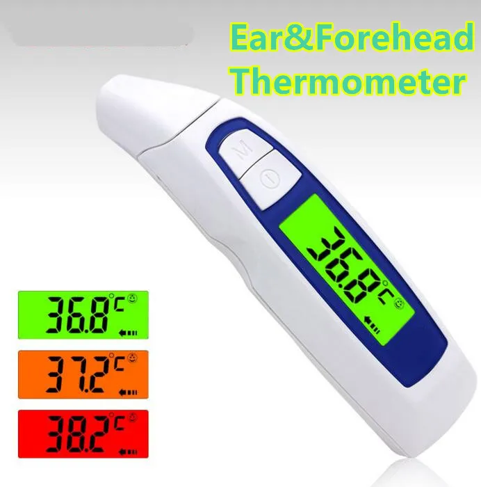 Бесконтактный Многофункциональный цифровой термометр, пистолет для взрослых, Детская высокая температура тела, монитор температуры, ЖК-электронный термометр для ушей 40
