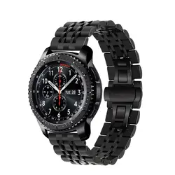 Ремешок из нержавеющей стали для samsung galaxy watch 46 мм/Шестерни S3 Frontier/классические R760/R770 Huami браслет наручный ремень