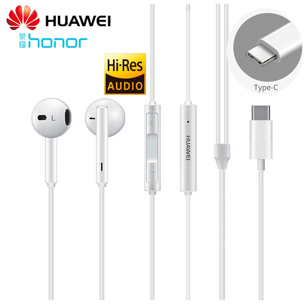 Huawei Honor earphone Headset USB Type C Port In Ear Earphone with