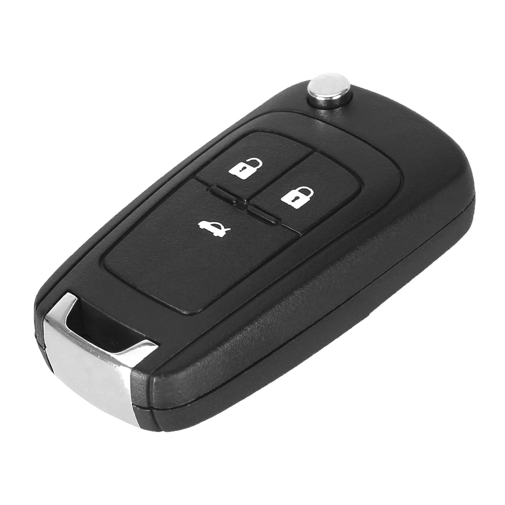 KEYYOU Флип складной дистанционный ключ для автомобиля в виде ракушки для Chevrolet Cruze Эпика лова Camaro Impala 2010 2011 2012 2013 HU100 лезвие