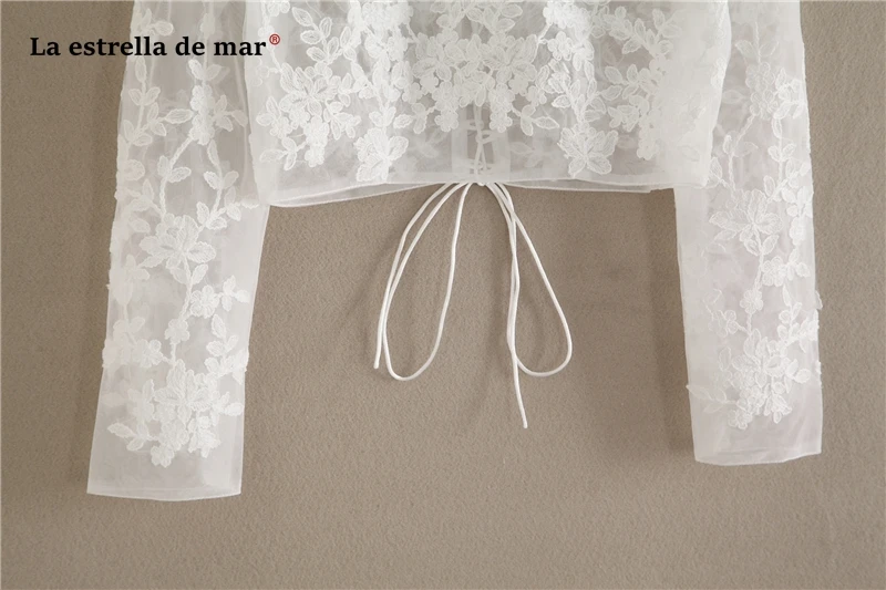 Свадебная куртка La estrella de mar Новинка 2019 кружевные короткие вечерние накидки цвета