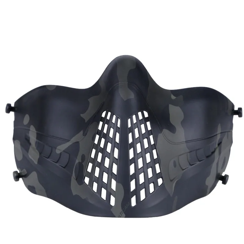 

Outdoor Half Mask Detachable Elastic Adjustable Headband Riding Mask Air Gun Hunting Shooting Military Fan Mask