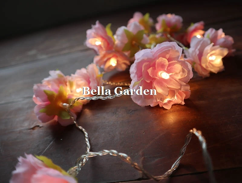 Battery pale Pink blush Rose Flower LED Fairy decorative string light for weddings party Christmas bedroom decoration Home Decor Battery pale Pink blush Rose Flower LED Fairy decorative string light for weddings party Christmas bedroom decoration Home Decor