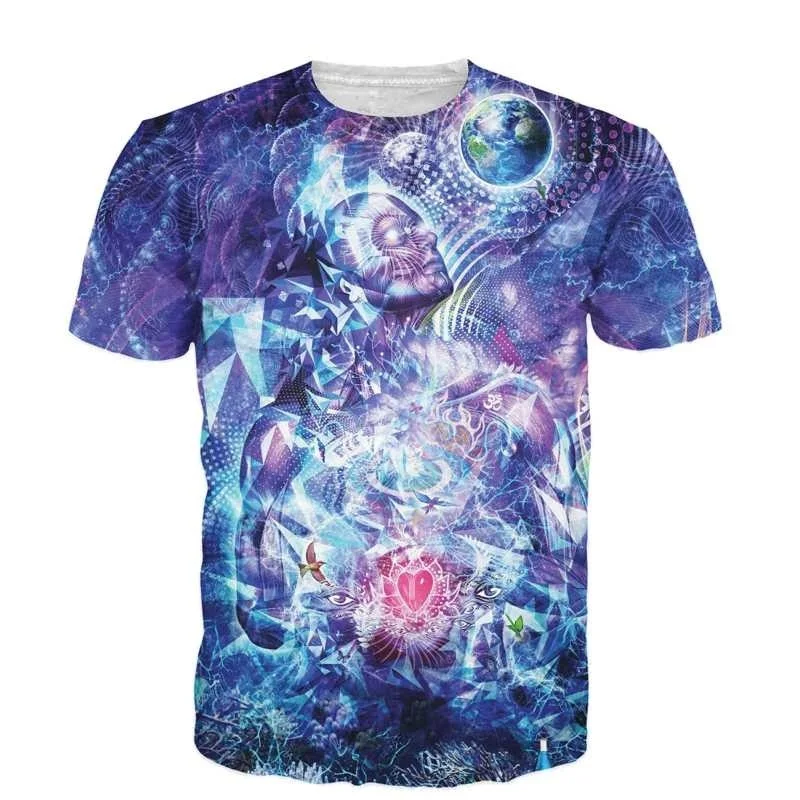 

2018 Hip Hop New Trippy Design 3D T Shirt All-over Print Transcension T-shirt Summer Style Fashion Top Harajuku Plus S-6XL