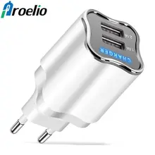 Proelio 5V 2.1A USB Charger for Samsung A5 2017 Fast Wall Charger EU/US Adapter for Xiaomi Note 5 Travel Mobile Phone Charger(China)