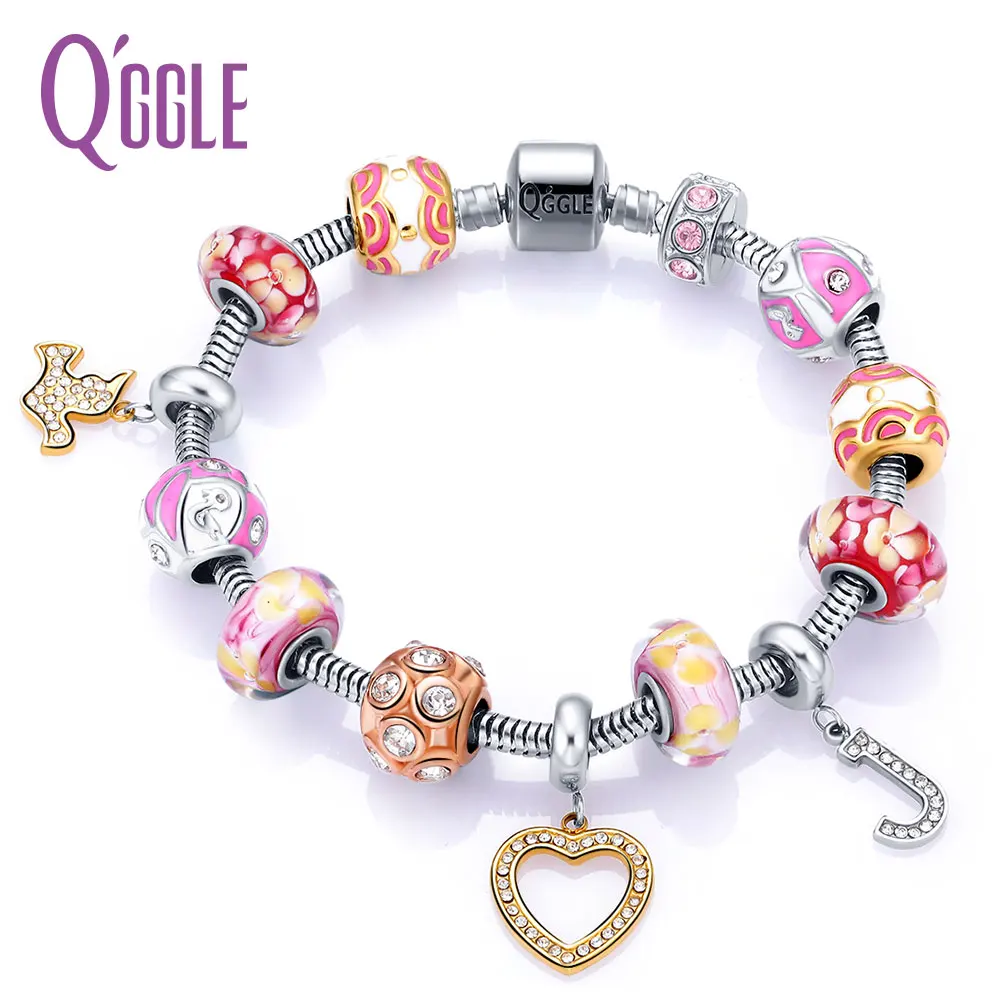 Buy QGGLE New Letter J Charm Girl Bangle & Bracelet