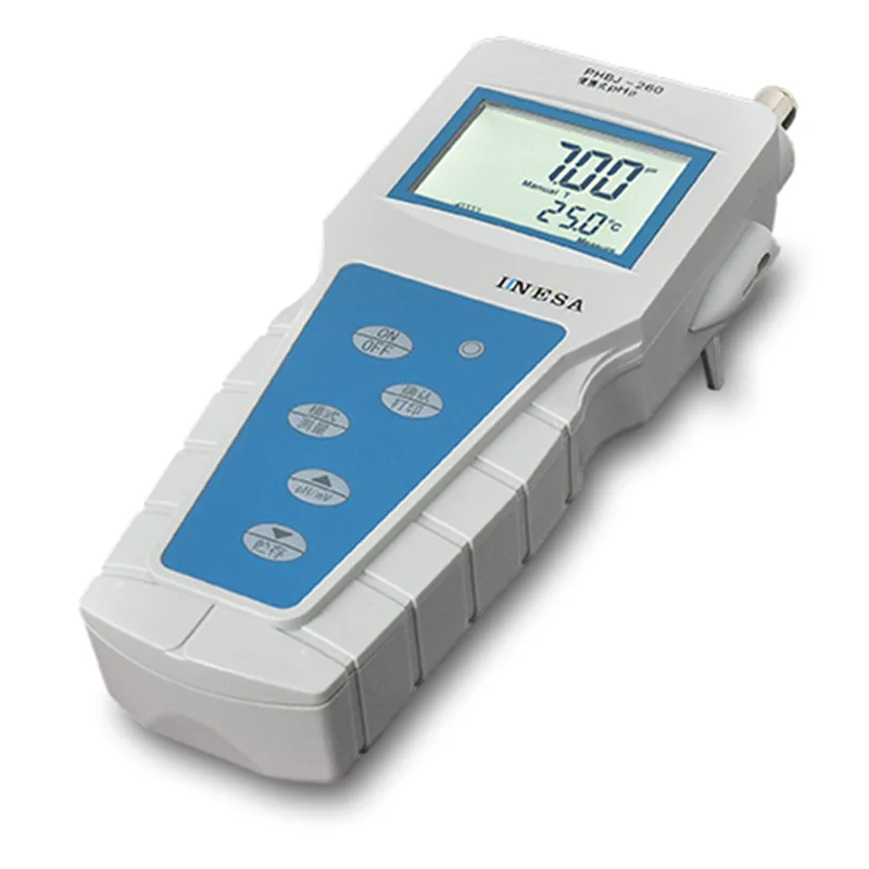 

PHBJ-260 Portable Digital LCD pH mV Temperature Meter & Electrodes pH Tester (0.00~14.00 &-1800~1800&-5.0~105.0c)