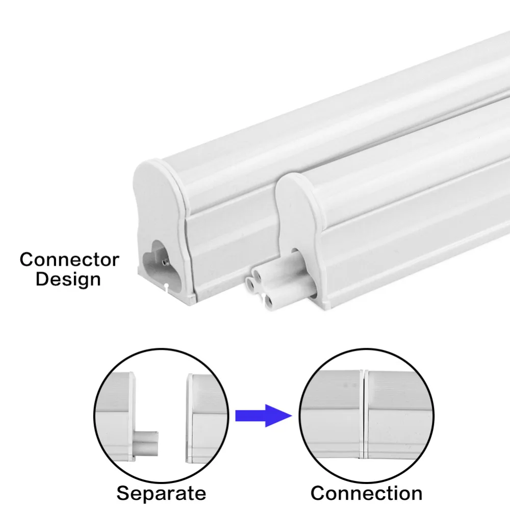 Светодиодный T5 Люминесцентная маска встроенный светильник T8 лампы 110V 220V 240V 6 Вт 10 Вт лампада Ampoule1FT 2FT30CM 60 см настенные лампы холодный белый