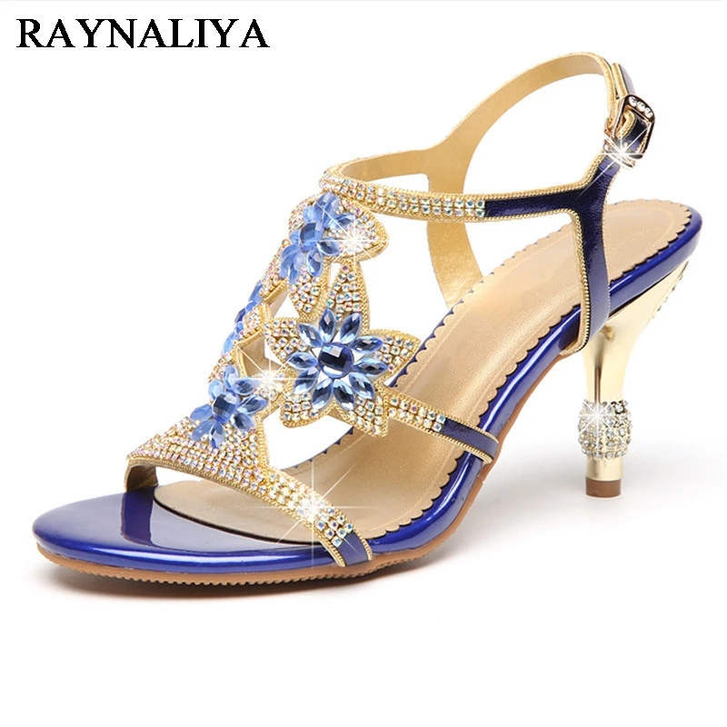heels with embellished ankle strap