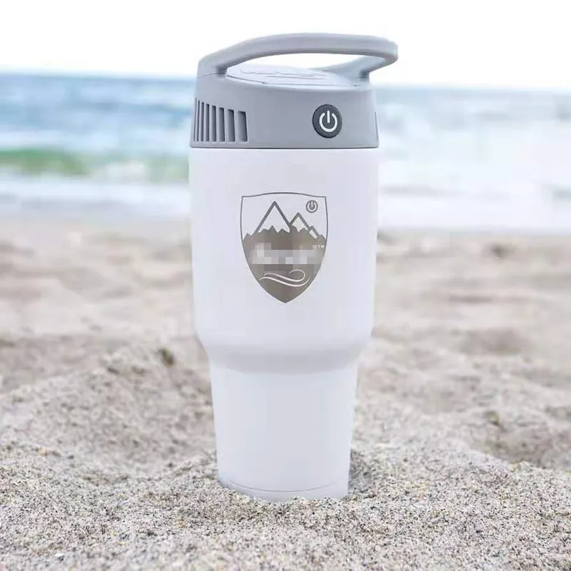 

Portable Mini Air Conditioner Airwirl Cool Soothing Wind Personal Cooling And Herting System 2-In-1 Colder Warm Fan