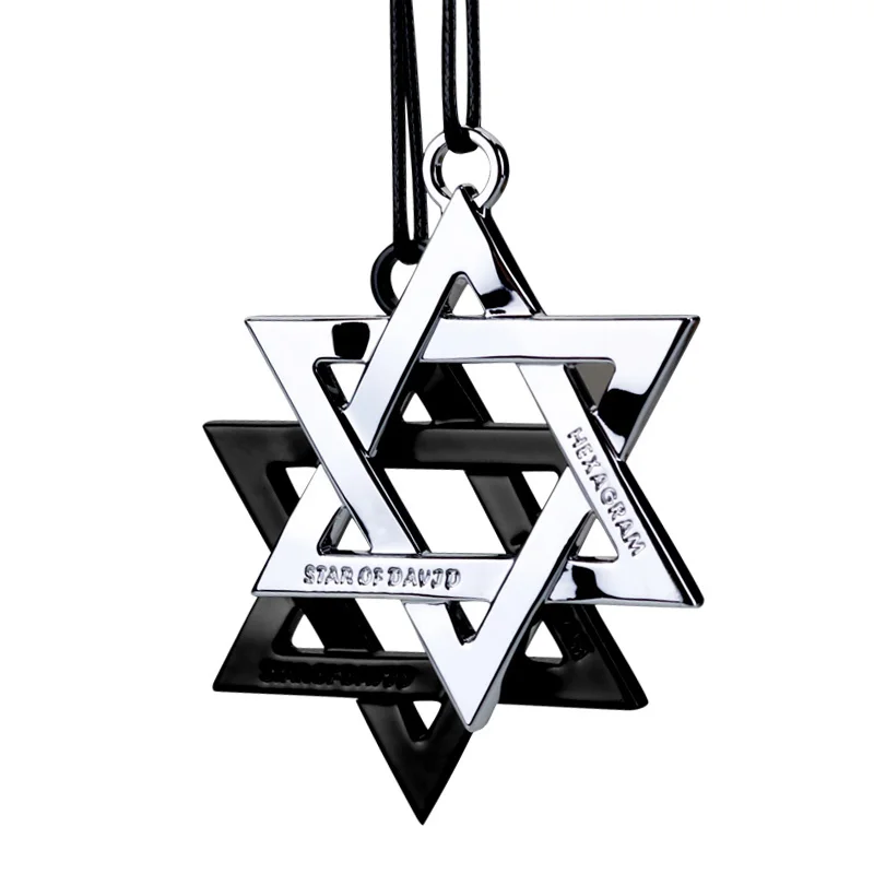 

Car Pendant 3D Metal Automobiles Charms Star Of David Tantrism Solomon Hexagram Lucky Rearview Mirror Hanging Dangles Ornaments