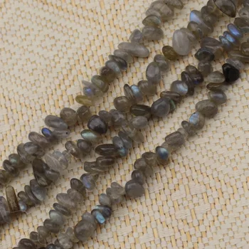 

chip shape natural labradorite stone beads natural gemstone beads DIY loose beads for jewelry making strand 34 inches wholesale