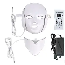 Светодиодный светильник маска для лица инструмент для красоты терапия омоложение кожи лица маска для шеи отбеливание электрическое устройство