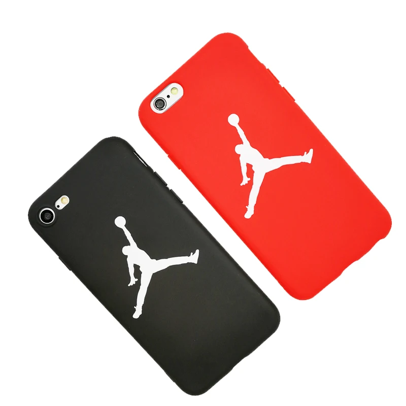 

cases for iphone X XS MAX XR 10 8 7 6 6S plus 5 5s se phone cover fashion air Michael Jordan sports silicone soft Scrub coque