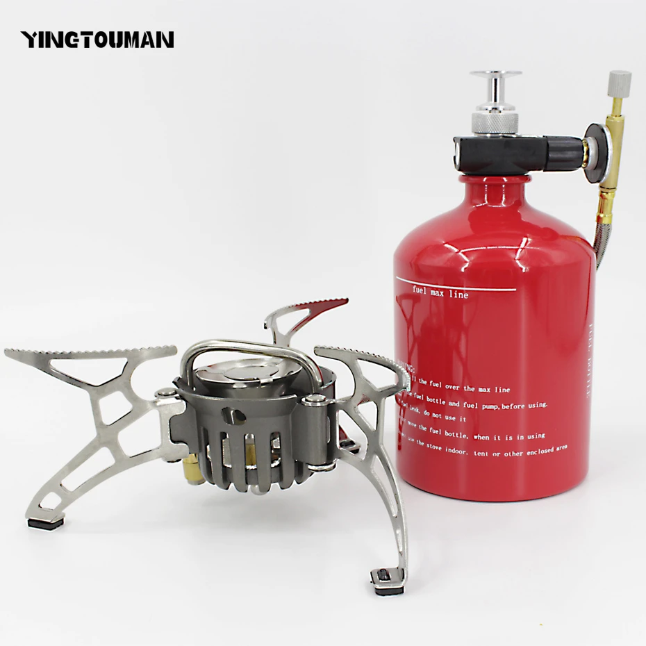 

YINGTOUMAN Portable Oil&Gas Multi Fuel Stoves Outdoor Kerosene Stove Burners 1000ml Big Capacity Gasoline Stove