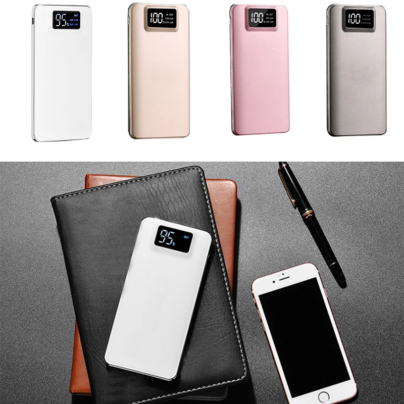 

2019 New Fast Mini Portable 20000Mah Charger Lcd Display External Dual Usb Battery Chargers Mobile Phone Power Bank Charging