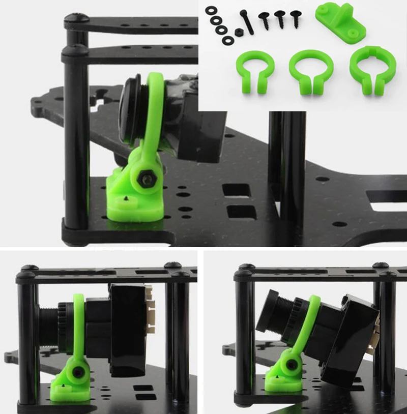 3Set FPV Camera Fixed Mount Holder Base Clip Camera Lens Clip Adjustable Bracket Support Dia 12