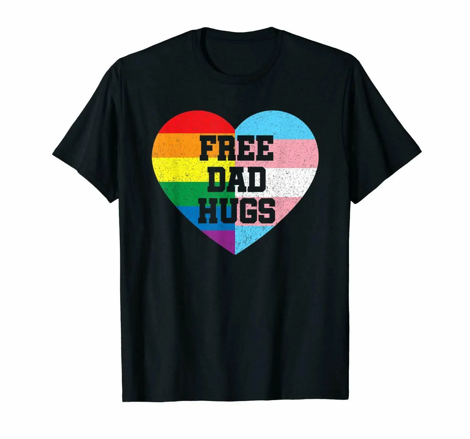 Футболки с надписью Free Dad Hugs Pride Gift LGBT Rainbow Flag семейная футболка размер S-3XL | Мужская