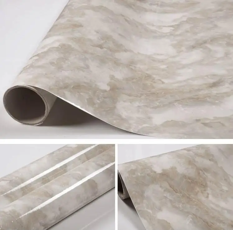 Marble Waterproof Vinyl Self adhesive Wallpaper Modern Contact Paper
