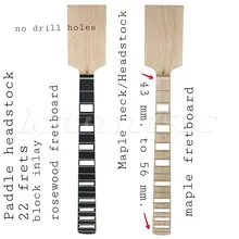2 шт 25.5 22fret незаконченный электрическая гитара шея клен сделано палисандр гриф