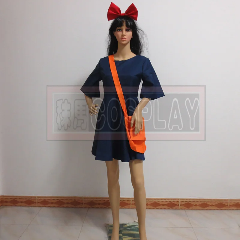 

Kiki's Delivery Service Kiki Dress Cosplay Costume dress +headwear+ bag