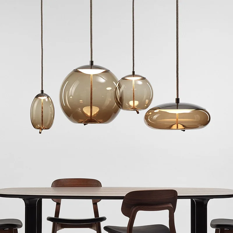  Modern BROKIS Knot Glass Pendant Lights luminaire suspendu Rope Hanging Lamp Designer Cafe bar ligh - 33001936593