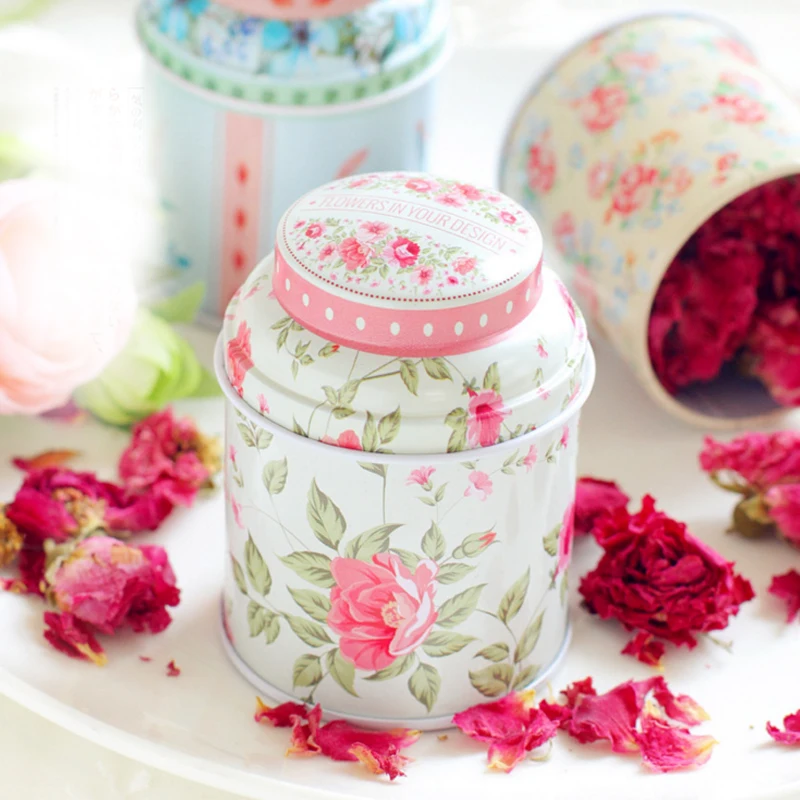 

Europe Type Style Tea Caddy Receive Box Candy Storage Box Wedding Favor Tin Box Cable Organizer Container Household V3677