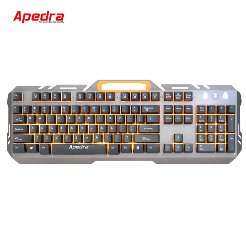 

Wired gaming keyboard With Russian Sticker Anti-Skid Foot Pad Colorful Backlight Keycaps mode for gaming laptop for Dot2 gamer
