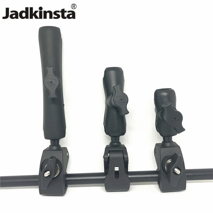 

Jadkinsta Tough Claw Handlebar Rail Base Clamp with 1 inch Ball Mount and Double Socket Arm for RAM Mount for gopro Motorcycle