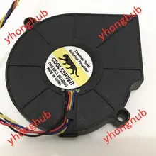 Free Shipping For EVERFLOW BB7515BU DC 12V 0.80A 4-wire 4-Pin connector 70mm Server Blower Cooling fan free shipping for sony sff25a 10v 0 35a 3 wire 3 pin connector 50mm projector cooling fan