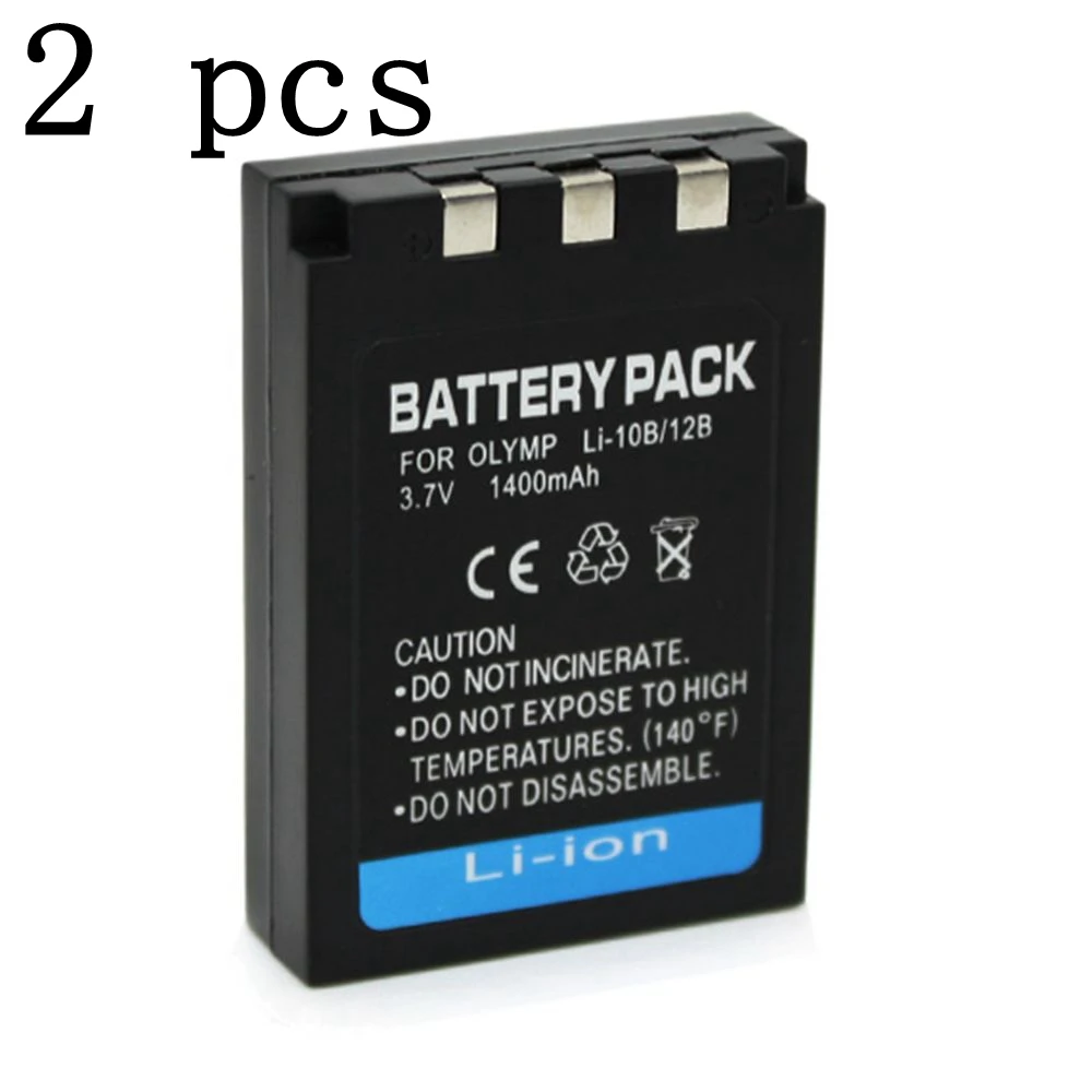 Whcyonline 2 штуки 1400 мА/ч, Li-12B Li-10B Li12B Li10B camerabattery для цифровой камеры OLYMPUS u-300 400 410 500 600 800 810 1000, C-760 765 70