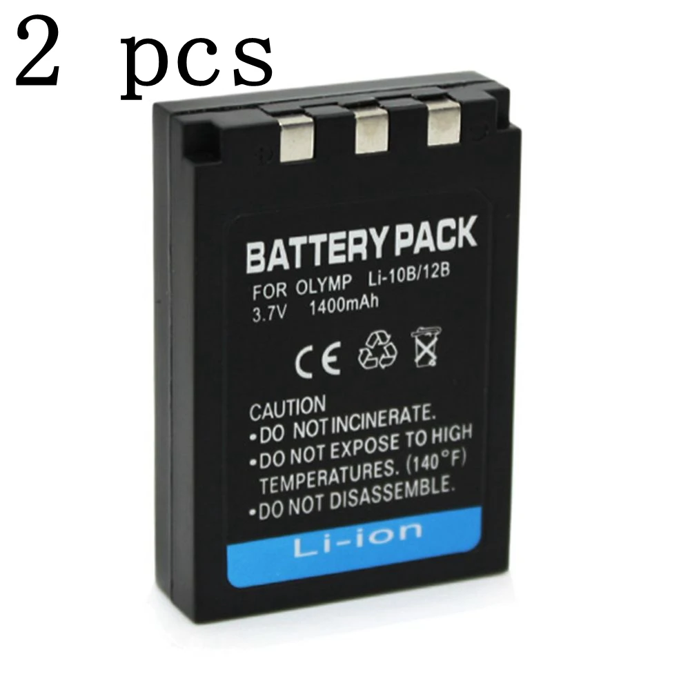 

WHCYonline 2 Pieces 1400mAh Li-12B Li-10B Li12B Li10B CameraBattery For OLYMPUS u-300 400 410 500 600 800 810 1000,C-760 765 70