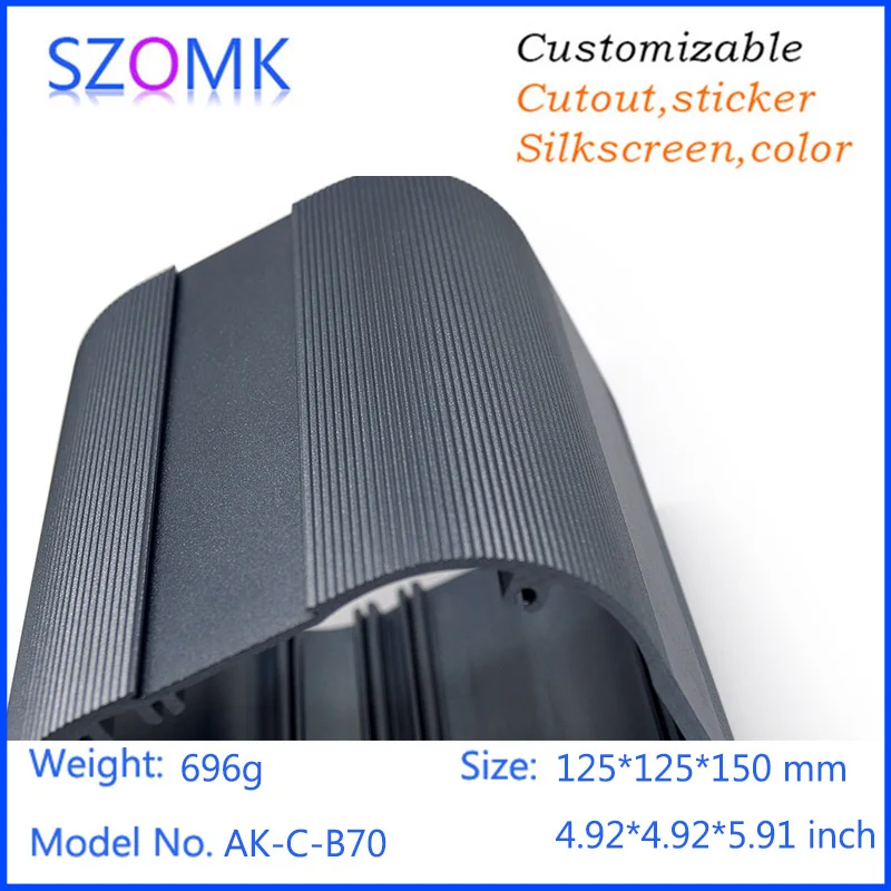 Алюминиевый корпус для прессования звука szomk 125*125*150 мм 1 шт. алюминиевый