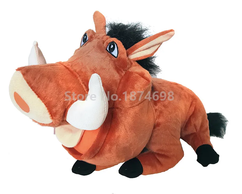 

New The Lion Guard The Lion King Pumbaa Lay Down Plush Toy 30cm Cute Wild Boar Stuffed Animals Kids Toys for Children Gifts