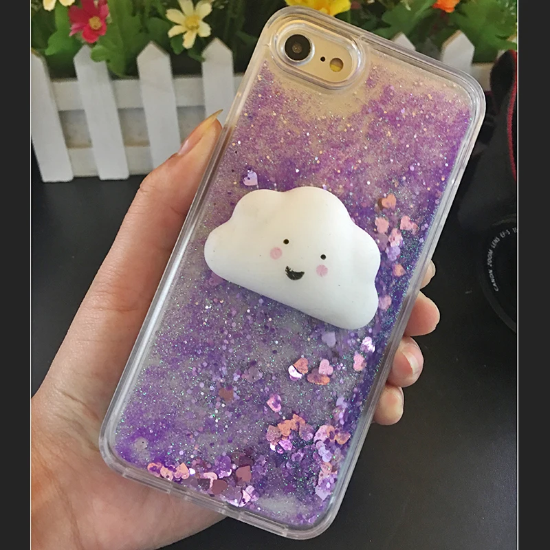 Case for iPhone X 6s 5 SE Case 3D Soft Silicone Cat Squishy Kneading Silicon TPU Phone Case Cover for iPhone 6P 7P 7 8P (12)