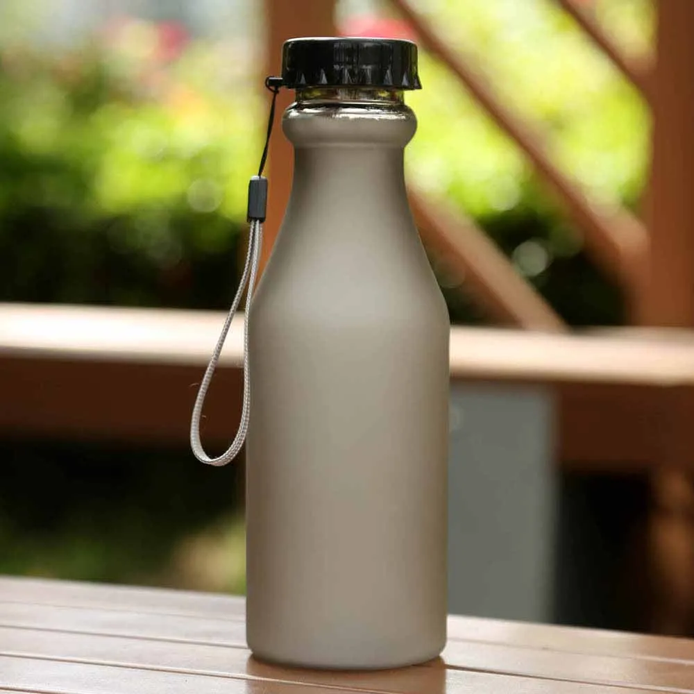 

Candy Colors Frosted Water Bottle For Travel Yoga Running Camping 550mL Leak-proof Plastic Kettle Unbreakable Water Bottles