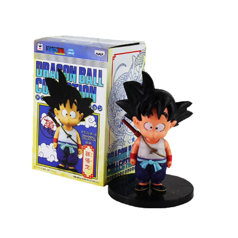 With box-D Аниме DRAGONBALL Dragon Ball Z Сон Гоку Улун соответствующий основным требованиям директив ЕС Chiaotzu плов детство Krillin из ПВХ, двигающиеся фигурки, Коллекция Подарочные модельные игрушки - Цвет: With box-D
