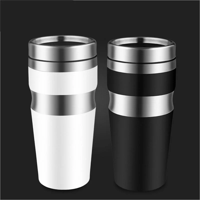 New Fashion Thermos Cup Not Leak proof Stainless Steel Thermoscup Car Water Cup Coffee Mug 400ML