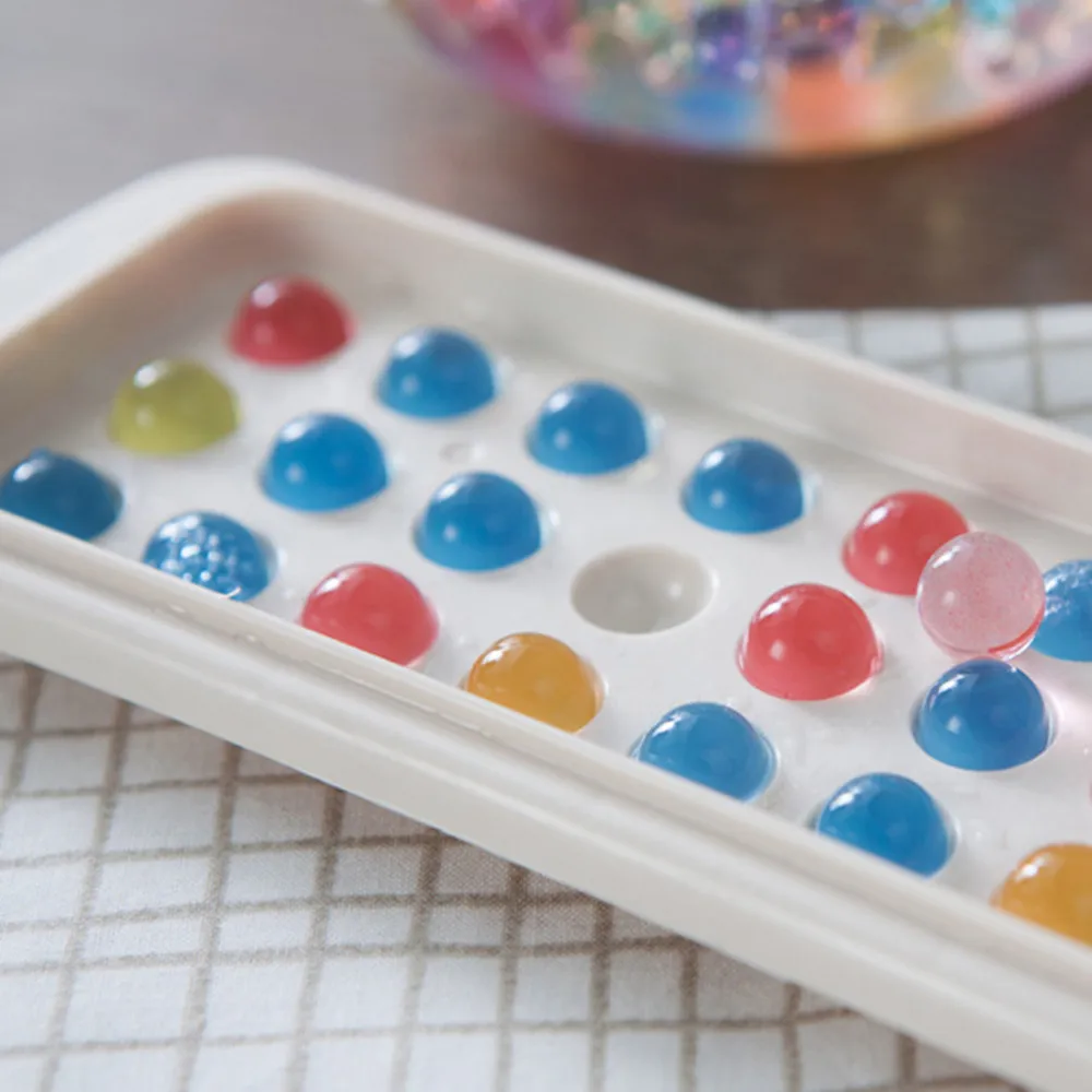 

Cube Tray Freeze Mould Jelly Pudding Chocolate Mold Silicone Colorful Ice Ball Spherical crystal drop ice mold