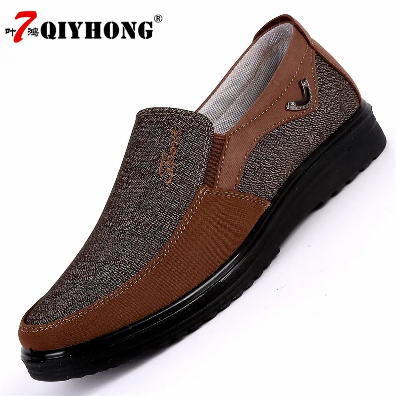 Plus Size 38-48 Men's Shoes Comfortable Men Casual Canvas Breathable Loafers Slip-on Footwear Walking Multicolor | Обувь