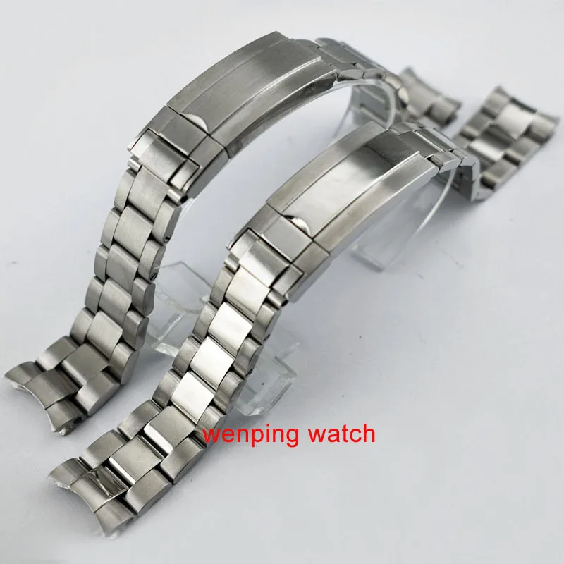 20 мм 1 шт. ремень 316L однотонные Нержавеющая сталь матовая и польская часы браслет P712