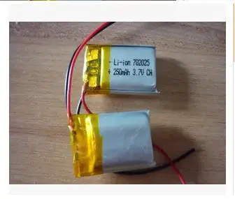 

New hot A 3.7V 702025 072025 polymer battery custom lithium ion polymer battery 250Mah Rechargeable Li-ion Cell