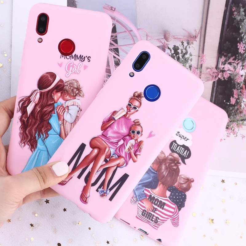 For Samsung S8 S9 S10 S10e S20 Plus lite Note 8 9 10 A7 A8 Princess Mom Dad Baby Candy Silicone Phone Case Cover Capa Fundas | Мобильные