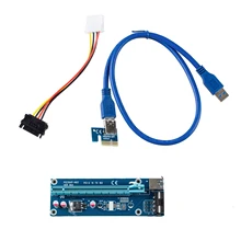 USB 3.0 pci-e Express 1x к 16x Extender адаптер Riser Card Bitcoin Litecoin