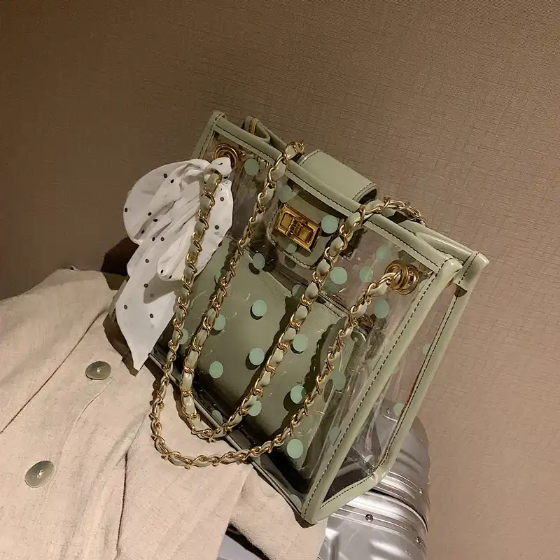 transparent french bag