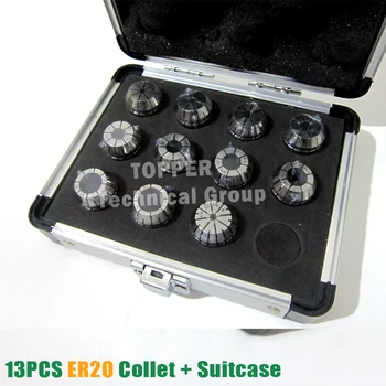 

13pcs ER20 Precision Spring Collet Set CNC Milling Lathe Tool ER20 Spring Collet Chuck