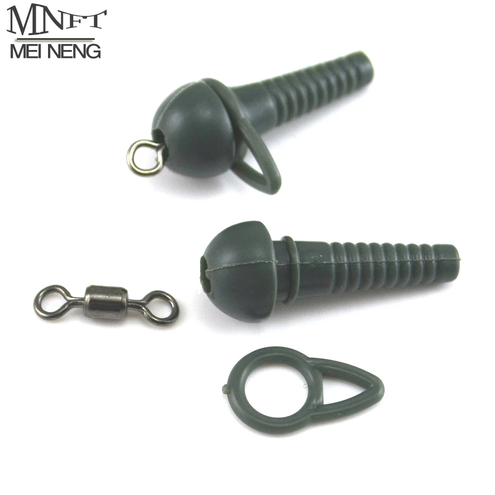

MNFT 12Pcs/Lot Mixed Carp Rig Making Connector Terminal Tackle Rolling Swivels Fishing Gear Accessories